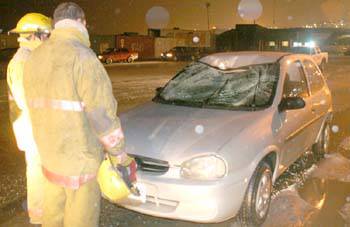 Un hombre resultó herido tras ser atropellado por un auto