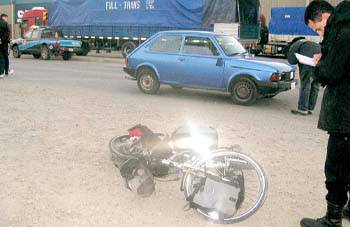 Ciclista atropellado