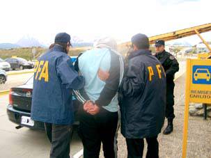 Trasladaron a Ushuaia al joven detenido con 2 kilos de cocaína