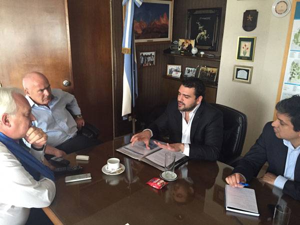Walter Vuoto y Matías Rodríguez realizaron gestiones para Ushuaia
