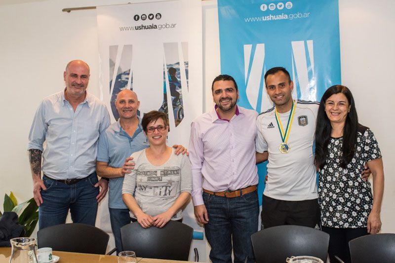 Vuoto se reunió con el deportista local Matías Martínez