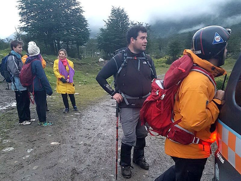 Una mujer fue rescatada en cercanías de la Laguna de los Témpanos