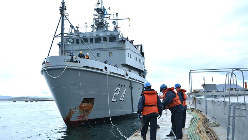 El Aviso ARA “Islas Malvinas” arribó a Ushuaia