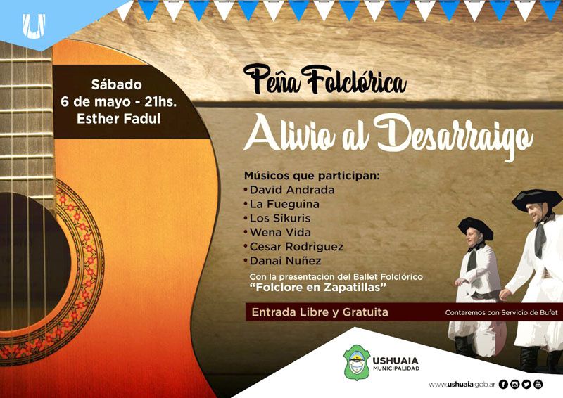 Se realizará este sábado la primera peña ‘Alivio del Desarraigo’