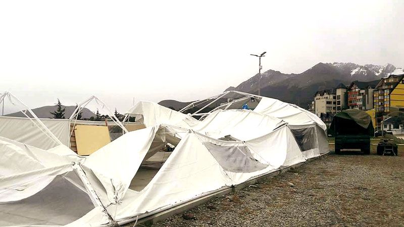 Temporal de viento causó importantes daños