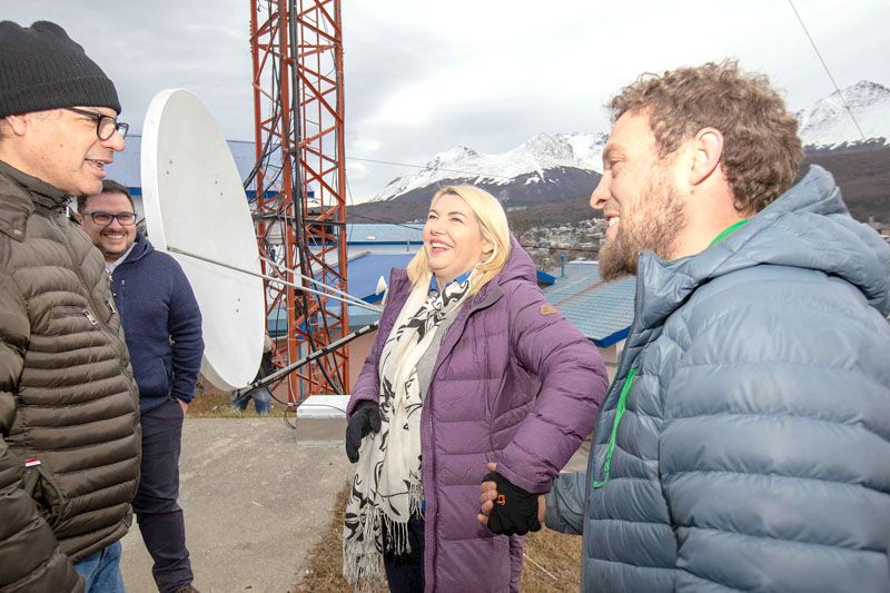 Inauguraron un telepuerto satelital para la TVP Fueguina