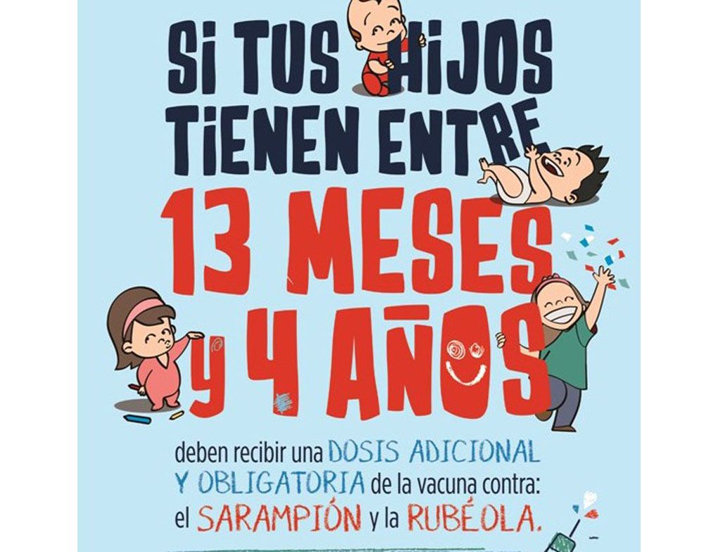 Hoy comienza la campaña nacional de vacunación contra el sarampión
