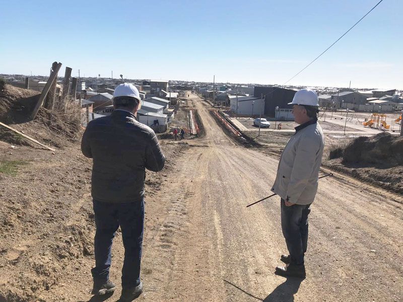 Avanzan las obras viales y pluviales en la Margen Sur