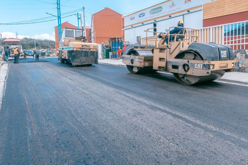 Sigue las obras de repavimentación de las 640 Viviendas