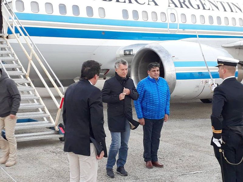 Macri ya está en Ushuaia