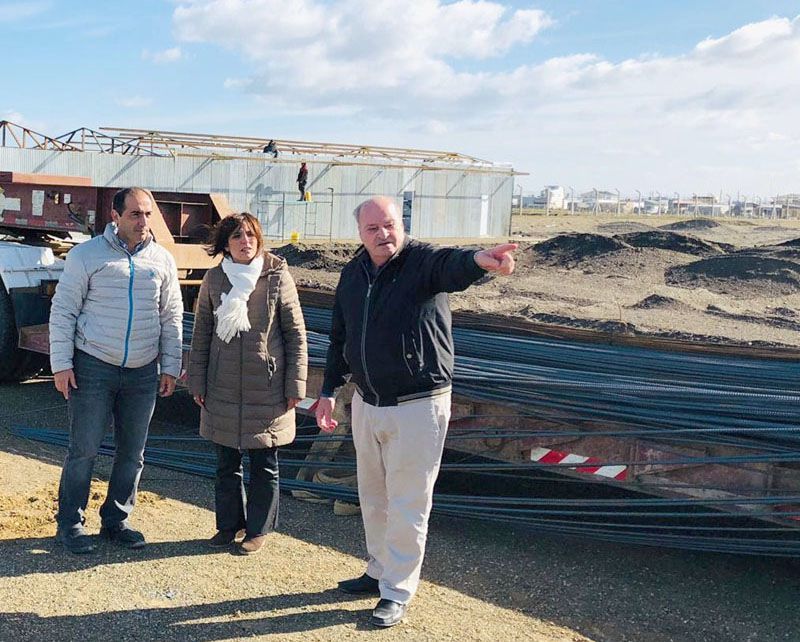 DPOSS: Autoridades recorrieron la obra de la planta sanitaria en la Margen Sur