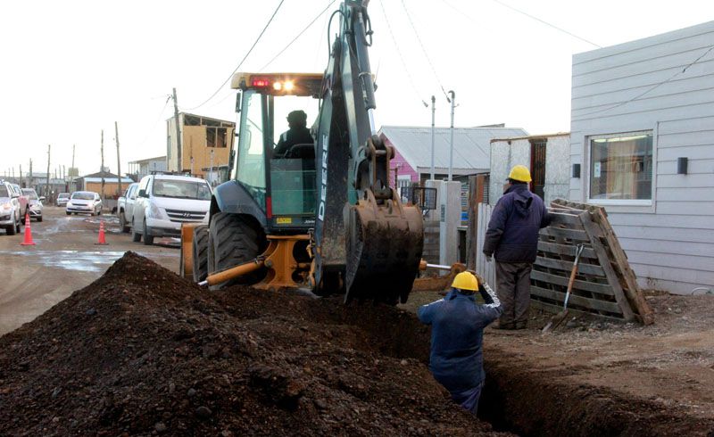 El Intendente recorrió obras de red de gas