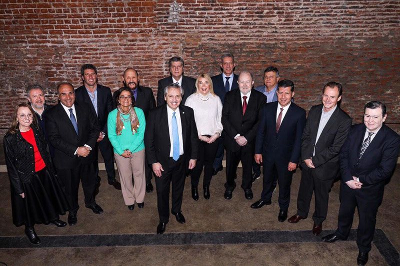 Bertone participó de la convocatoria de Alberto Fernández