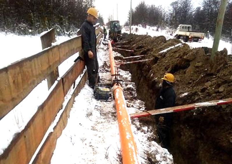 Avanzan en Tolhuin con las obras de refuerzo de la red de gas natural