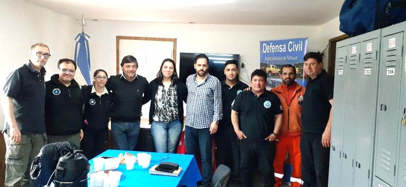 Defensa Civil de Ushuaia, Tolhuin y Río Grande coordinan acciones en conjunto