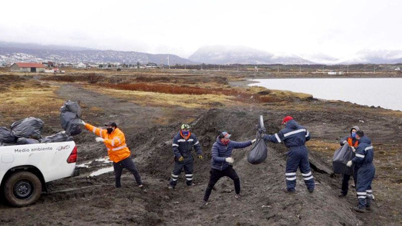 Habrá una jornada de limpieza intensiva de la costa de Ushuaia