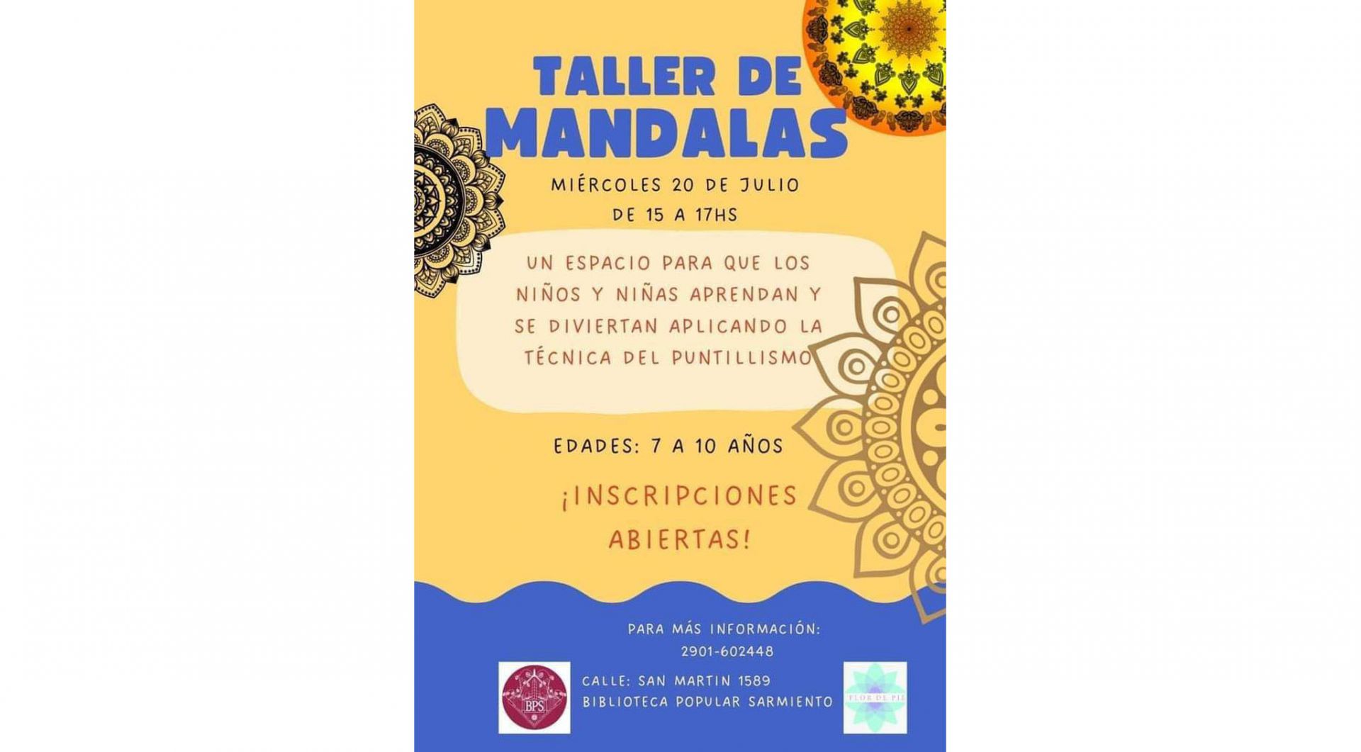 La Biblioteca Popular Sarmiento ofrece diversas actividades en vacaciones de invierno