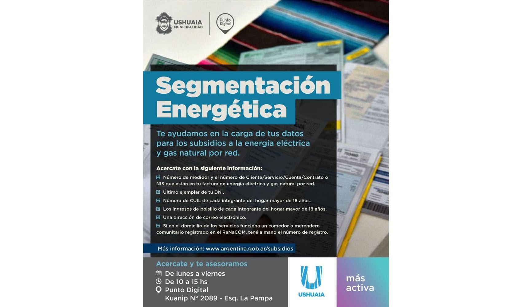 La Municipalidad acompaña a vecinos en el trámite de segmentación de tarifas
