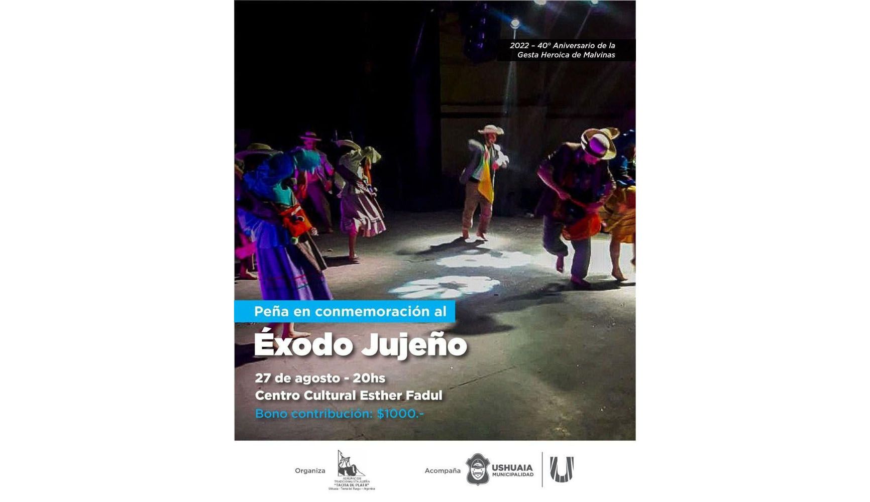 Cultura municipal acompañará la Gran Peña por el 210º aniversario del Éxodo Jujeño