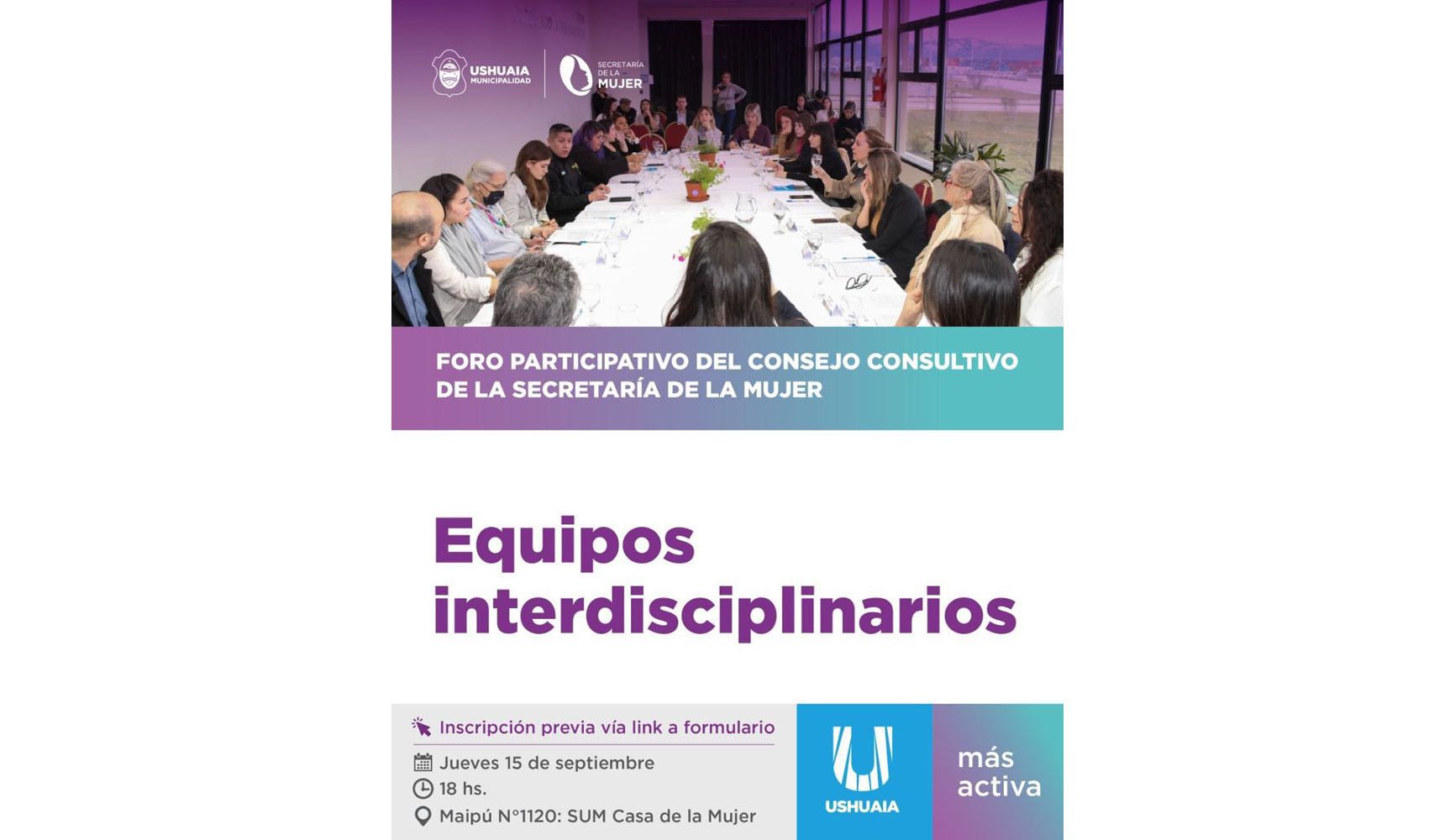 La Secretaría de la Mujer invita al 2º Foro Participativo del Consejo Consultivo