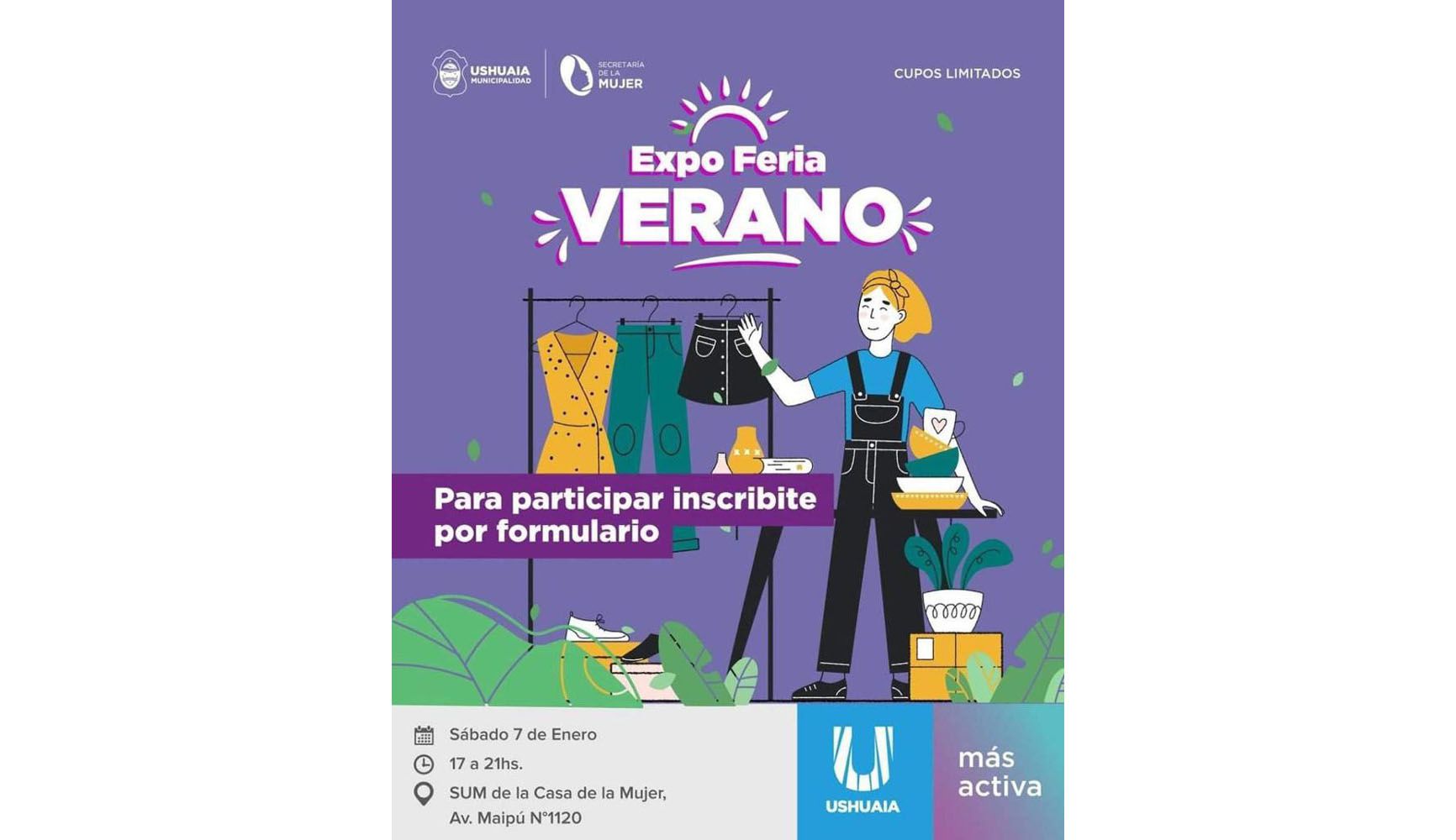 La Municipalidad de Ushuaia invita a distintas actividades en la Casa de la Mujer