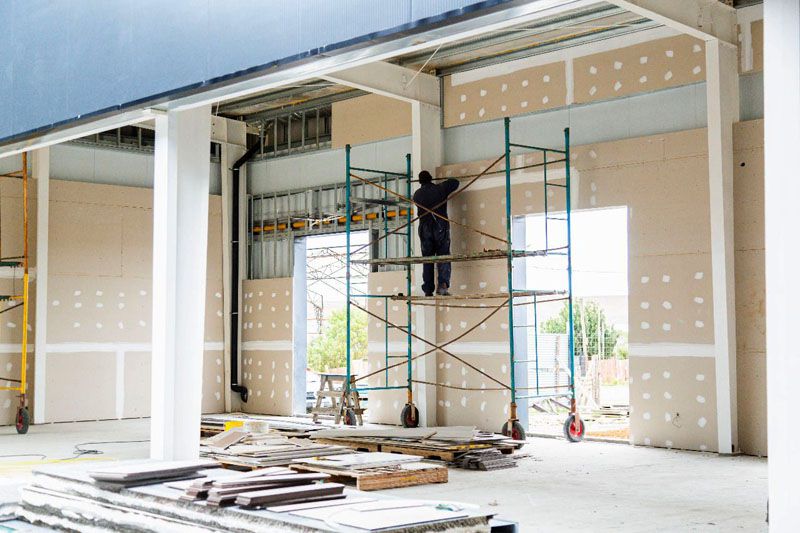 Avanza la obra del espacio Polivalente en Río Grande 