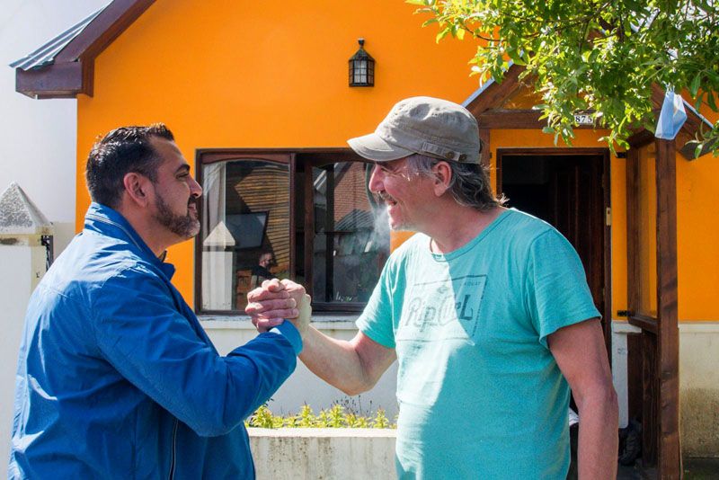Vuoto recorrió la obra de pavimentación en el barrio Casas del Sur