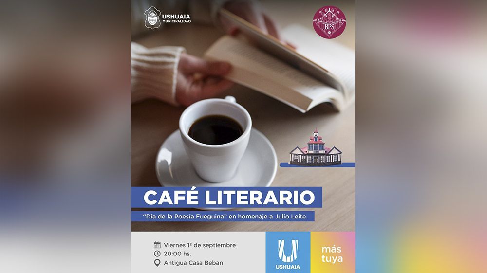 Se realizará hoy el Café Literario ‘Día de la Poesía Fueguina’