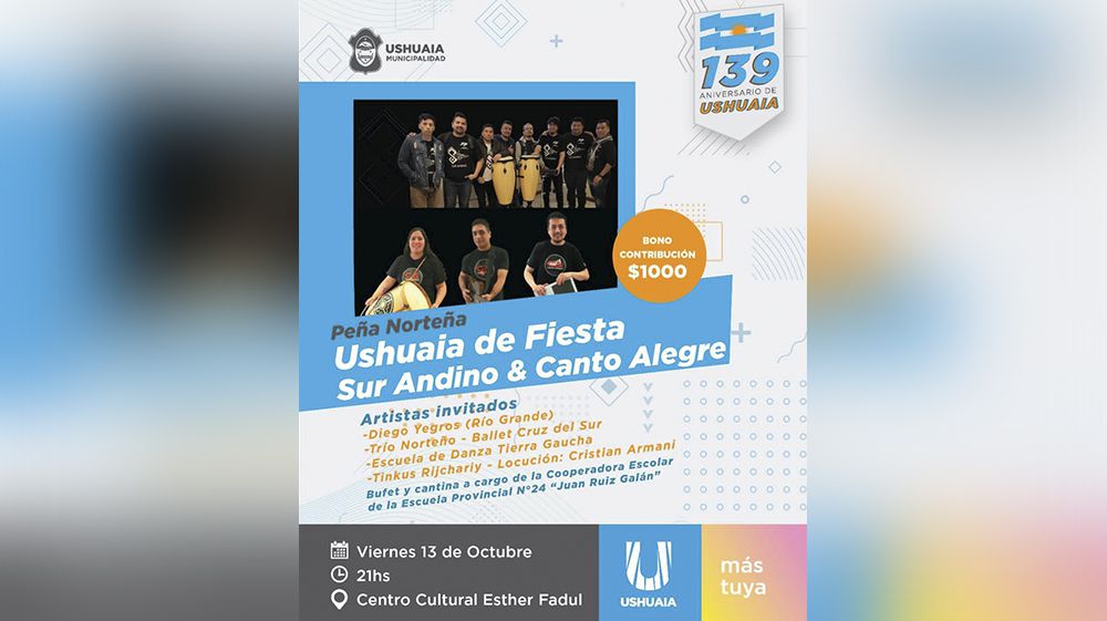 La Municipalidad acompañará la ‘Peña Norteña’ y el Encuentro de Danzas Folclóricas