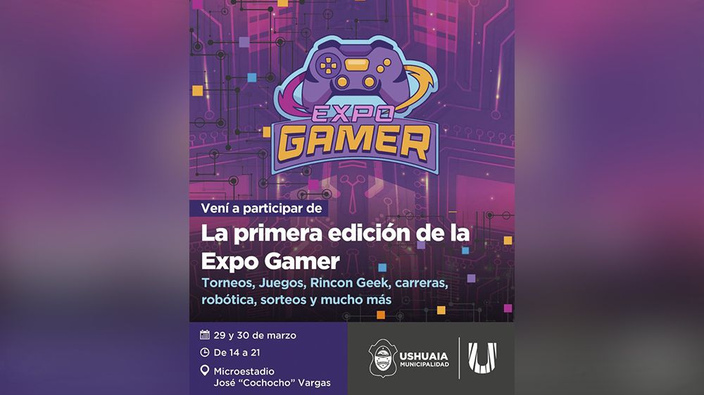 La Municipalidad de Ushuaia invita a la ‘Expo Gamer’