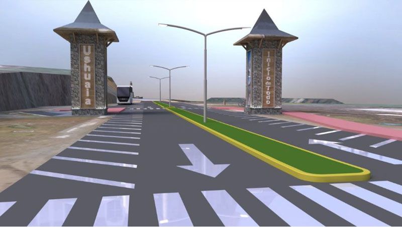 Empiezan las obras en el ingreso a Ushuaia