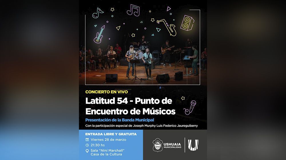 ‘Latitud 54 - Punto de Encuentro de Músicos’ en la sala Niní Marshall