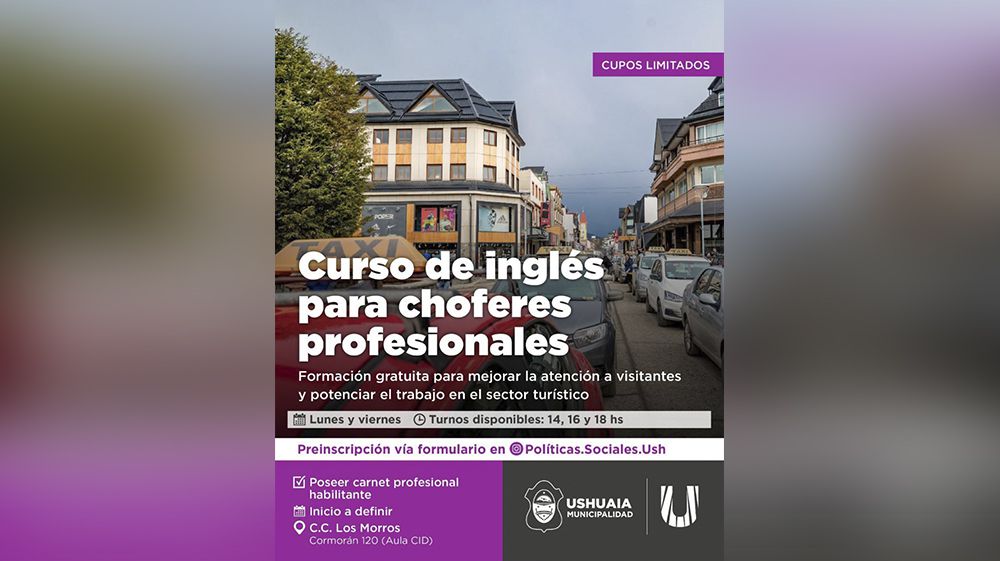 Dictarán un curso gratuito de inglés para choferes profesionales