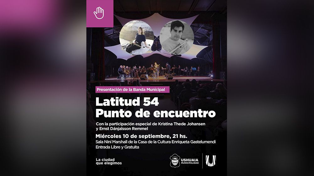 La Banda Municipal presenta ‘Latitud 54-Punto de Encuentro’