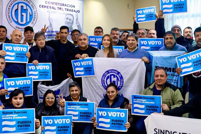 La CGT Ushuaia manifestó su apoyo a Fuerza Patria y a Cristina López