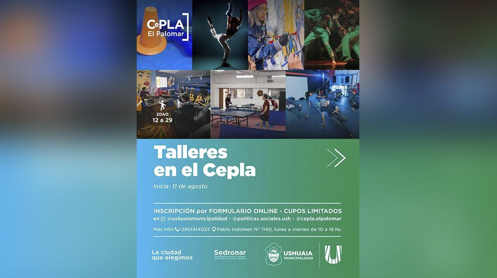 Comienzan las inscripciones para talleres del CePLA-El Palomar