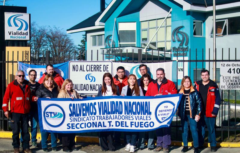 La Senadora López fue recibida por los trabajadores de Vialidad Nacional 