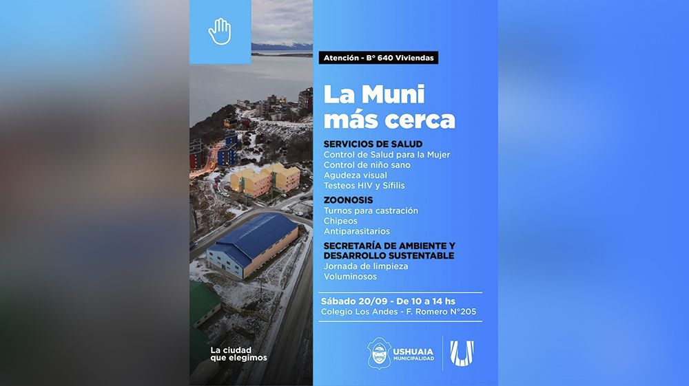 ‘La Muni más Cerca’ estará en el KyD, Kaupén y 640 Viviendas