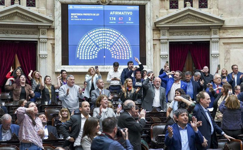 Diputados rechazó los vetos al financiamiento universitario y Garrahan