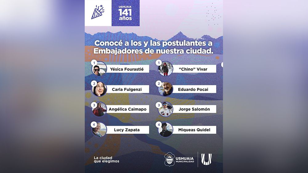 Comenzó la votación para elegir Embajadores de Ushuaia