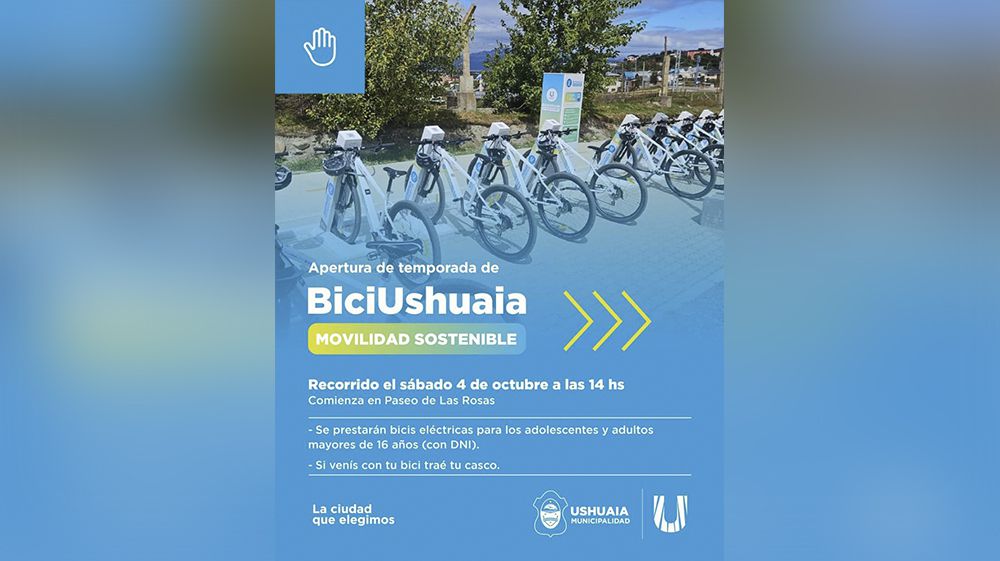 Este sábado comenzará la 2° temporada de ‘BiciUshuaia’