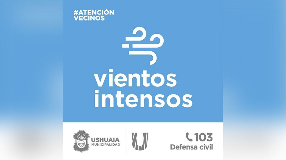 La Municipalidad recomienda medidas de seguridad por vientos fuertes