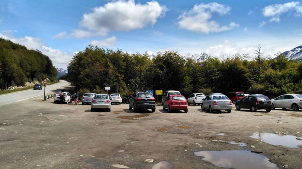 Mejoras en el estacionamiento de Laguna Esmeralda