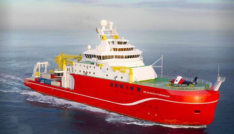 Rompehielos británico cruza aguas argentinas rumbo a la Antártida