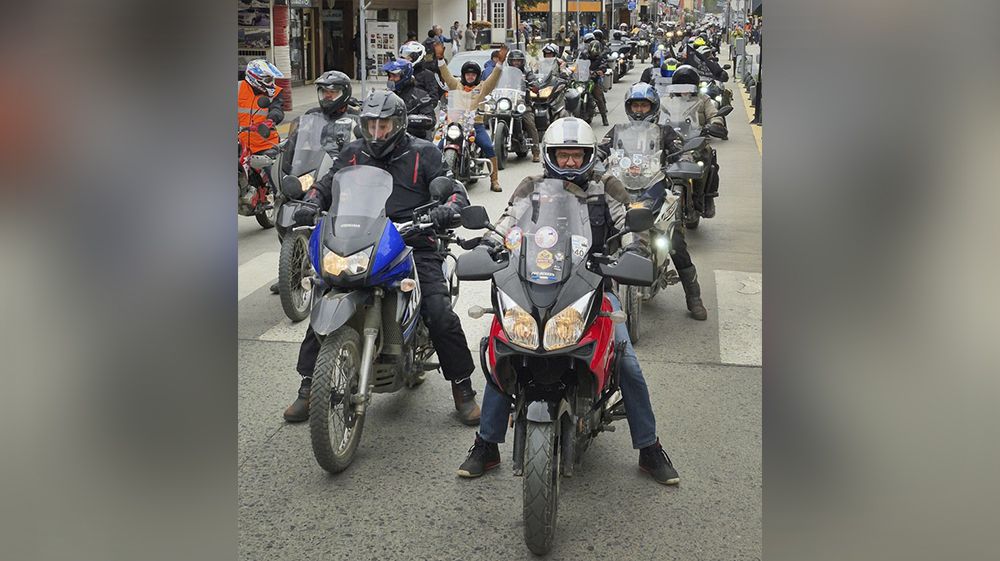 Más de 300 motoviajeros se reunieron en Ushuaia