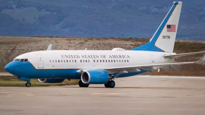 La comitiva de norteamerica estuvo en el puerto de Ushuaia