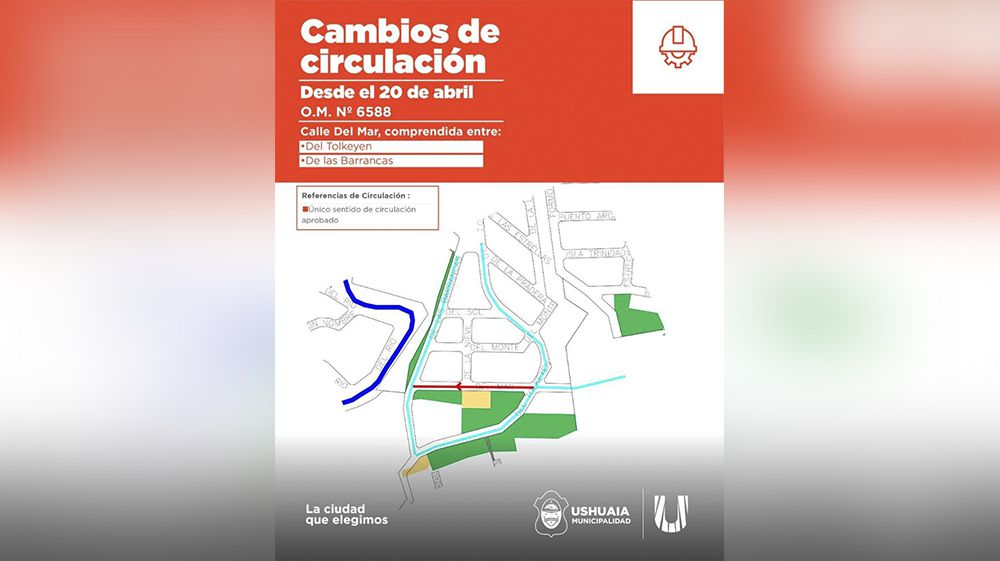 Nuevos sentidos de circulación en barrio Casas del Sur