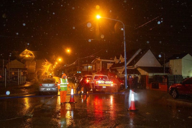 Más de 25 familias recibieron asistencia tras las intensas lluvias 