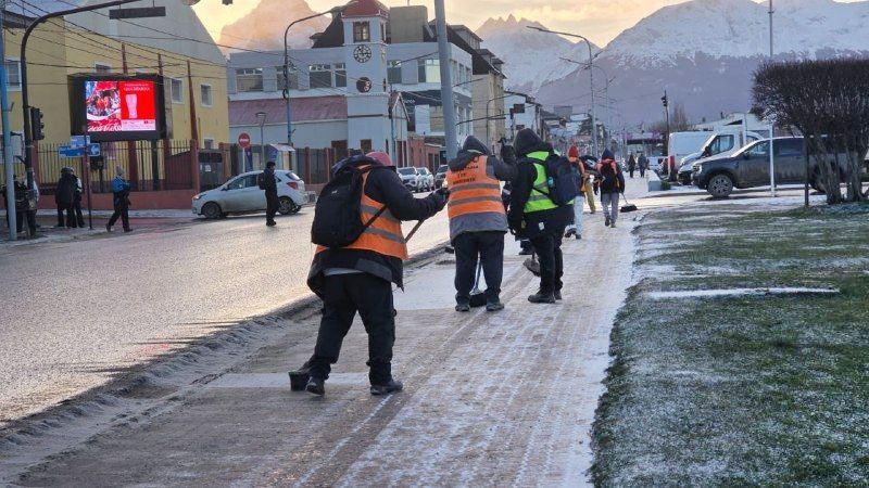 El Municipio reforzó las tareas de limpieza y despeje 