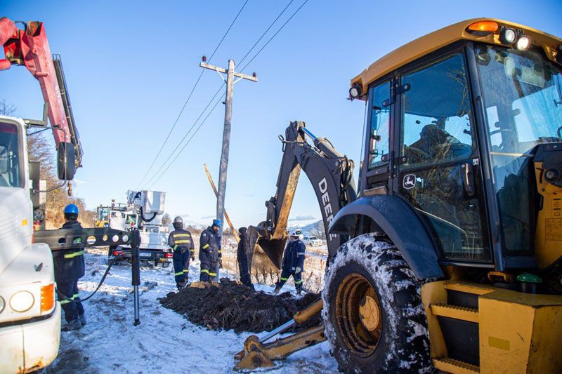 Se renovó un tramo de la red eléctrica 